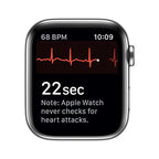 Apple Series 5 44mm GPS + Cellular Stainless Steel Renewed