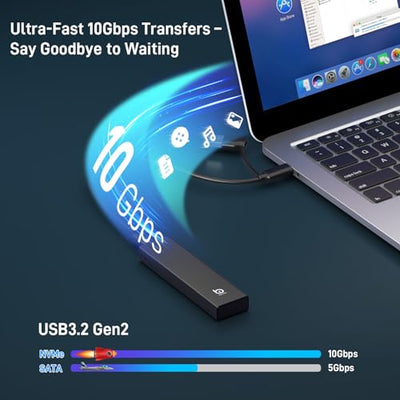 xiaobi M.2 NVMe SSD Enclosure and G9Pro Wireless Mouse Bundle