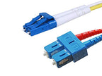 Monoprice 111853 LC/SC Single Mode Duplex Fiber Optic Cable 15 Meter