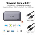 SSK Portable SSD 1TB USB-C External Solid State Drive
