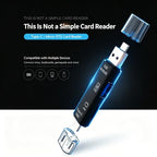 VVIA 5-in-1 SD and microSD Card Reader with OTG Adapter