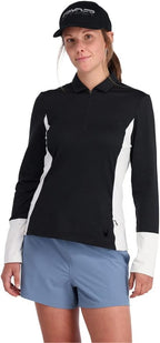 Spyder 234209 Womens Arc Graphene Tech Zip Neck Top