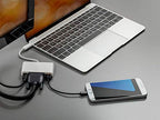 Monoprice 115759 USB-C to VGA Multiport Adapter - White