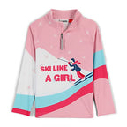 Spyder 196096 Little Girls Reflect Half Zip T-Neck