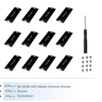 ORTREE M.2 2230-to-2280 NVMe SSD Adapter Bracket, 12-Pack