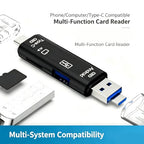 VVIA 5-in-1 SD and microSD Card Reader with OTG Adapter