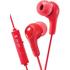JVC HAFX7GR Red Gamer Earbuds with Mic