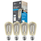 GE CLEDST196LDGF-4SIOC CYNC Smart LED Edison Bulbs 4-Pack
