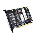 TukeSM PCIe 4.0 x16 Quad NVMe M.2 Adapter Card