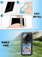 UHFOUWYU Insta360 X6 Tempered Glass Screen Protector