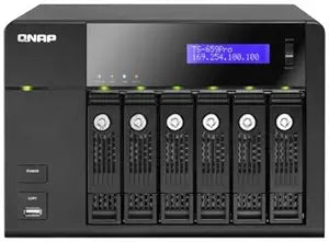 QNAP TS-659-PRO-US Pro 6-Bay Desktop NAS Server — main product image