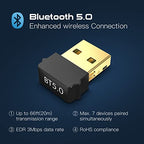 QLECMSGSW 5.0 Mini USB Wireless Dongle Adapter