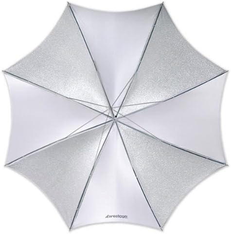 Westcott 2002 43-Inch Soft Silver Collapsible Umbrella