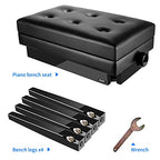 Neewer 40090788 Adjustable Piano Bench Storage