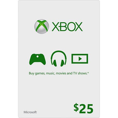 Microsoft Xbox Gift Card $25 Physical