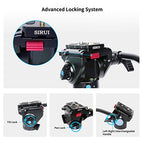 Sirui ET-1204 + VA-5 Carbon Fiber Travel Video Tripod