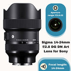 Sigma 14-24mm f/2.8 DG DN Art Sony E-Mount Lens Bundle