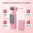 Diydeg Handheld POV Camera with 180° Rotating Lens