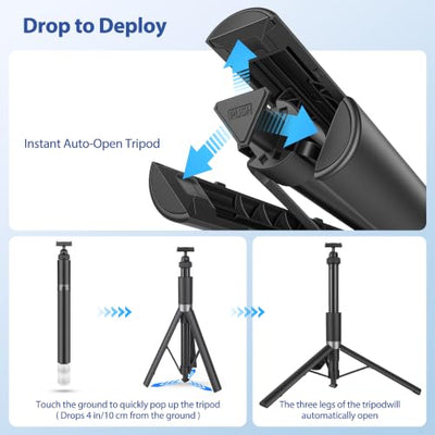 Walking Way Auto-Open Throwpod Selfie Stick Tripod