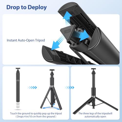 Walking Way Auto-Open Selfie Stick Tripod for DJI Osmo Action — main product image