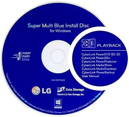 LG 4328437792 6x External Blu-ray Burner Bundle with M-Disc