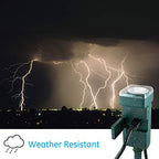GE 29972 Outdoor 6-Outlet Mechanical Stake Timer