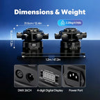 SaundBlokz 5-in-1 RGBW Bee Eye Moving Head DJ Light