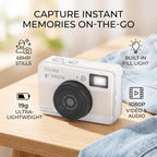 UPALDHOU Mini CCD Pocket Digital Camera with 1080P Video