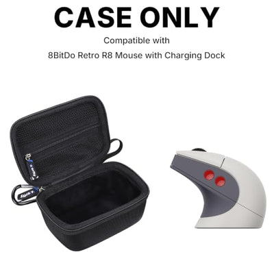 worfty Hard Carrying Case for 8BitDo Retro R8 Mouse