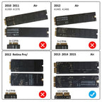 Kfwfuaee USB-C SSD Enclosure for 2013-2017 MacBook Drives