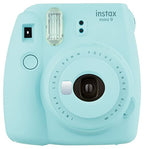 FUJiFILM Instax Mini 9 - Ice Blue Instant Camera (Renewed)