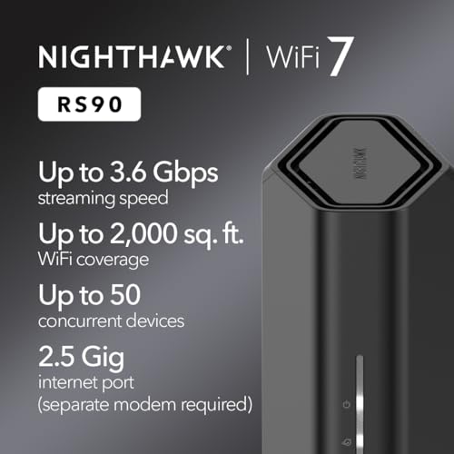 NETGEAR Nighthawk RS90 Dual-Band WiFi 7 Router — main product image