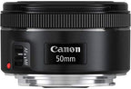 Canon EF 50mm f/1.8 STM Portrait & Travel Lens Kit Renewed
