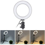 Tbest 6-Inch USB LED Selfie Fill Light with Tripod