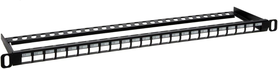 Monoprice 143543 24-Port Blank Keystone UTP Patch Panel