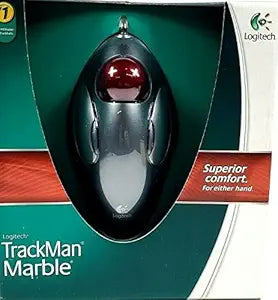 Logitech Marble Fingertip Trackball - High-Precision