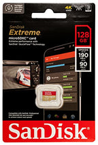 SanDisk 4351640425 128GB Extreme GoPro MicroSD Card Bundle