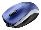 Logitech 910-001831 Corded Mouse M125 (Blue)