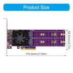 JIAPIKA ASM2824 2-Bay PCIe 4.0 NVMe Storage Expansion Enclosure