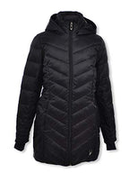 Spyder Girls' Chevron-Quilted Insulated Jacket - Black