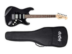 Monoprice 610370 Indio Series California Classic Solid-Body Guitar - Black