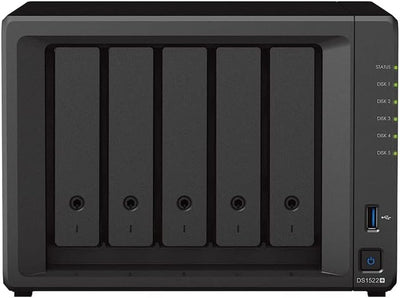 Synology DS1522+ 60TB 5-Bay NAS with IronWolf Drives