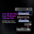 Lkfyyds Thermalright HR-EB109 M.2 NVMe SSD Enclosure 20Gbps