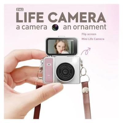 BXGBWKZHRQF Thumb-Sized Retro Mini Keychain Camera