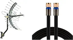 GE 33531 Outdoor TV Antenna with Coaxial Cable