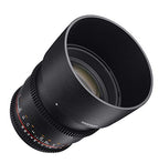 Samyang SYCV85M-MFT 85mm T1.5 Cine Lens Micro Four-Thirds