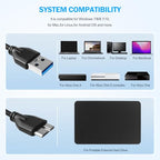Qblahip 1TB Ultra-Slim Portable External Hard Drive
