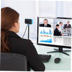 HOODANCOS Plug-and-Play USB Webcam with Built-In Microphone