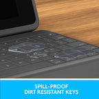 Logitech Rugged Folio iPad Keyboard Case Renewed