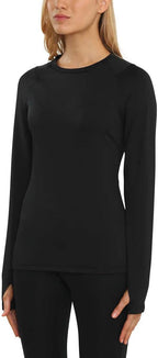 Spyder Ladies' Brushed Long Sleeve Crewneck Black